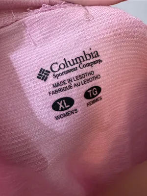 Columbia Pink Tank Top XL High Neck Outdoor Athletic Breathable thumbnail 4