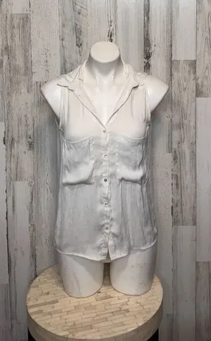 Bershka white blouse size medium thumbnail 1
