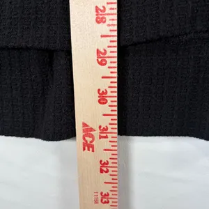 Zenana Outfitters Black Waffle Knit V-Neck High-Low Top XL Minimalist thumbnail 5