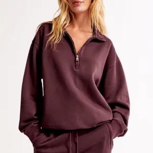 Abercrombie & Fitch Blue Zip-Up Sweater thumbnail 5