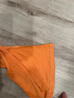 Hollister Y2K Ribbed Orange Tank Size Medium thumbnail 7