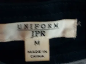 Uniform JPR M Bolero Denim Dark Blue Ruffle Waist Jacket thumbnail 3