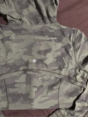 lululemon athletica Green Camo Zip Hoodie thumbnail 4