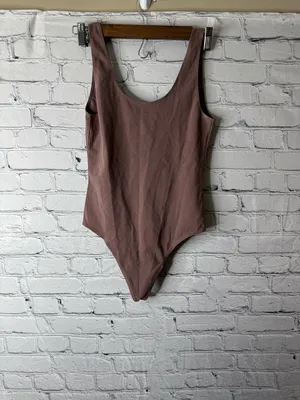 Wilfred Free Aritzia classic brown body suit medium thumbnail 7