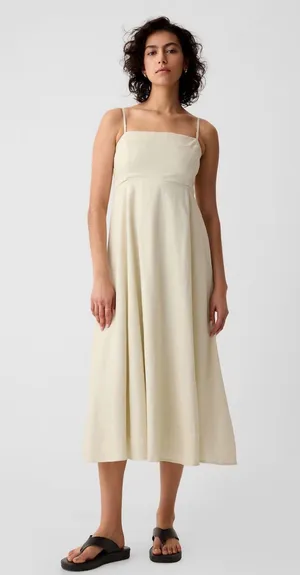 Gap LINEN BLEND MIDI DRESS thumbnail 1
