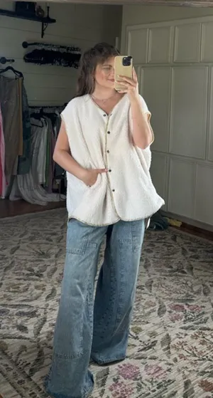 Free people Outlaw Sherpa Vest thumbnail 1