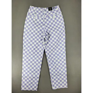 Vans Lizzie Armanto Chino Pants Womens 26 Purple Checkerboard Skater NEW thumbnail 4