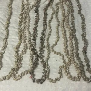 J398 Bulk Bundle of 6 Shell Necklaces Brown thumbnail 1
