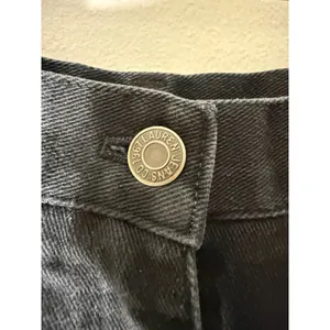 Lauren jeans co black maxi denim skirt back slit western boho size‎ 4P vintage thumbnail 4