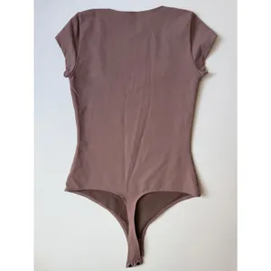 Free People Bodysuit Top Small Mauve Pink Luxury Capsule Parisian Coquette thumbnail 3
