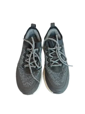 Allbirds Wool Strider Grey Black Heather Knit Wool Sneakers Low Size 6.5 Women's thumbnail 2