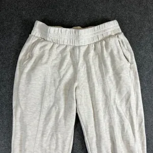 Danskin Womens Joggers Cream‎ Oatmeal Pintuck Tulip Hem Lounge Pants Size Medium thumbnail 7