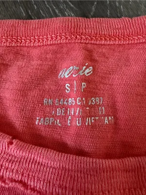 Aerie Coral Oversized Boyfriend Tee thumbnail 2