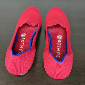 Rothy’s Red Round Toe Flats thumbnail 9