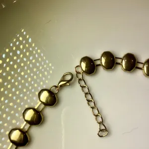 Gold Filigree and Amber Toned Necklace thumbnail 5