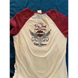 Harley Davidson Women's Shortsleeve Shirt Large Sugar Skull EUC Arkansas thumbnail 7