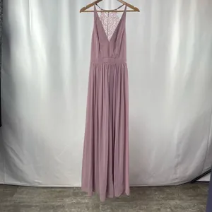Lulus Love Spell Lace-Back Maxi‎ Dress in Dusty Lavender Size Medium thumbnail 4