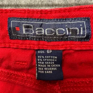 Baccini Red Jeans Bootcut Embellished Pockets Size 6P‎ Petite Y2K Denim thumbnail 7