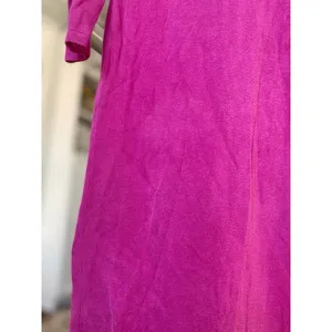 Lauren Ralph Lauren Silk Pink Midi Dress Minimalist Quiet Luxury Bright Parisian thumbnail 4