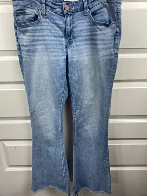 BKE Payton Universal Fit Flare Jeans 31x33.5 Mid Rise Distressed Light Women’s thumbnail 2