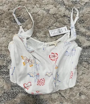 PacSun Corset Crop LA Hearts Top thumbnail 1