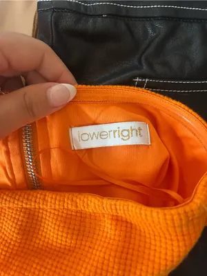 Curve-Hugging Strapless Mini Dress in Bright Orange thumbnail 3