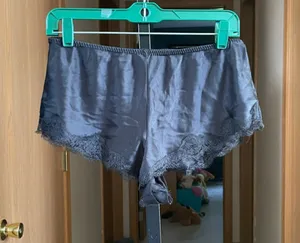 Women's Victoria’s Secret Gray Pajama Shorts M thumbnail 1