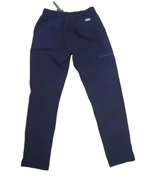 figs navy scrub pants style tw2000p size xxs tie waist zipper pockets thumbnail 4