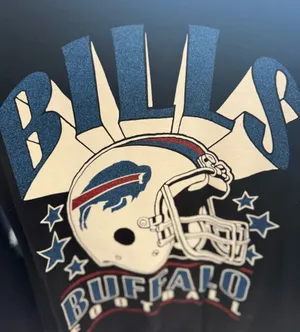 Junk Food Clothing Buffalo Bills Black Graphic Crewneck Sweatshirt thumbnail 7
