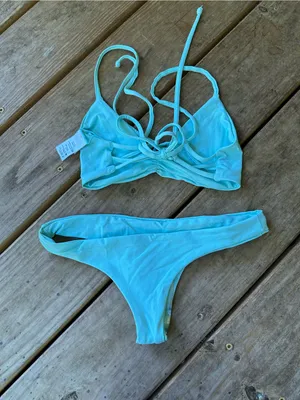 NWOT L*Space bikini set seafoam thumbnail 3
