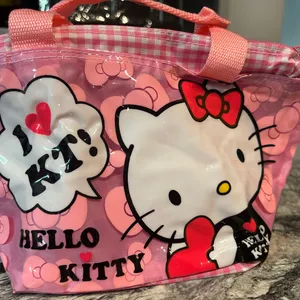 Hello Kitty Pink and White Cosmetic Case thumbnail 1