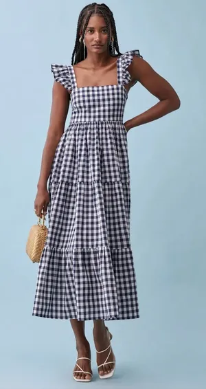 Gingham Reformation Hartford Dress thumbnail 1