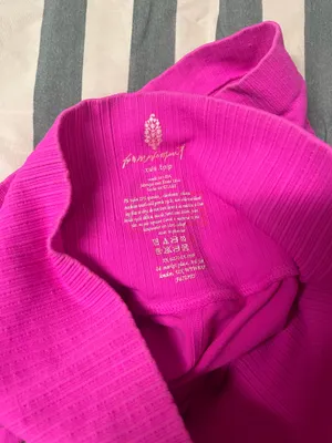 Free People Good Karma High Rise 2.75 Biker Shorts Neon Pink thumbnail 3