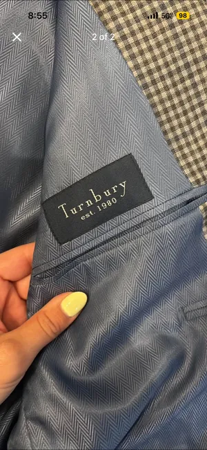Turnbury Suit Jacket Blue Size 42 Long thumbnail 2