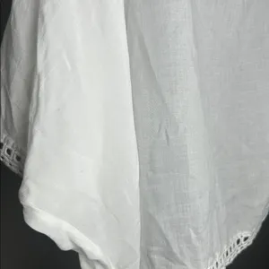 American Eagle Outfitters White Open-Front Top Swimsuit Cover Up Women's Size M thumbnail 9