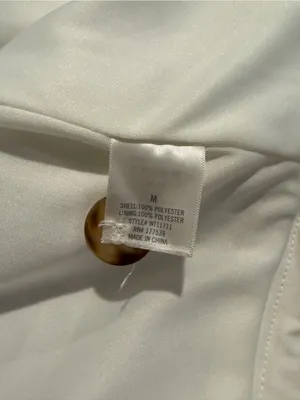 Studio White Fuzzy Shacket Size M Size M thumbnail 5