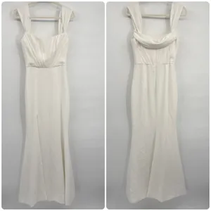 Dress The Population Womens‎ Melania White Corset Off Shoulder Gown Dress Size S thumbnail 3