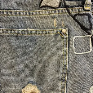 Pilcro Blue Floral Jean Shorts thumbnail 6