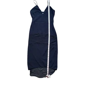 H&M Navy Blue Cocktail Dress Size 8 thumbnail 6