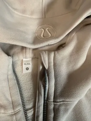 Lululemon Scuba Oversized Half-Zip Hoodie XL/XXL Cream Tan thumbnail 3