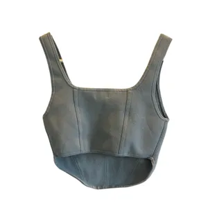 Aritzia Babaton blue sculpt knit bustier tank top medium thumbnail 3