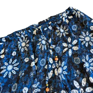 Bleu Rod Beattie Split Leg Swimsuit Coverup Pants Sheer Beach Floral Ruffle Med thumbnail 7