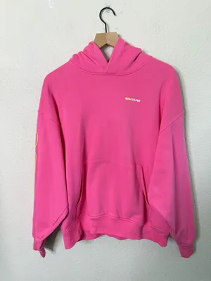 G/Fore Girl Golfer Sweatshirt Knockout Pink French Terry Hoodie Womens Size L thumbnail 5