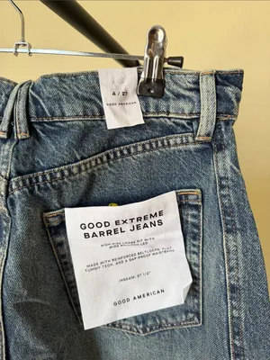 Good American‎ Extreme Barrel Jeans Size 4 27 NWT thumbnail 7