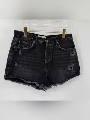 Free People Lasso Short‎ in Washed Black size 31 thumbnail 3