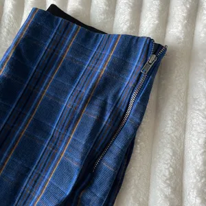 a new day Blue Plaid Women's Straight Leg Pants thumbnail 3