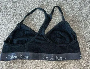 Calvin Klein - Racerback Dark Grey Bralette - Medium thumbnail 2