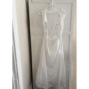 SIR the Label Anja White Cotton Tie Cut Out Maxi Dress Size Small thumbnail 3