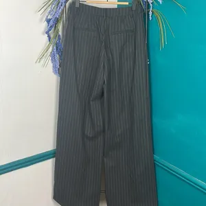 Pinstriped Wide-Leg Trouser pants sz sm new thumbnail 5