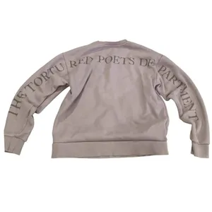 Taylor Swift Crewnecm Tortured Poets M Taupe TTPD Ruining My Life Swiftie Merch thumbnail 3